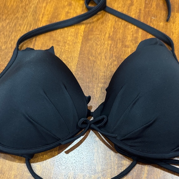Victorias Secret Sexy Push-Up Black Halter Bikini Top size 36C - Picture 4 of 9